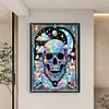 Halloween Skeleton-11CT Stamped Cross Stitch 50*70cm/19.69*27.56in(Big Size)
