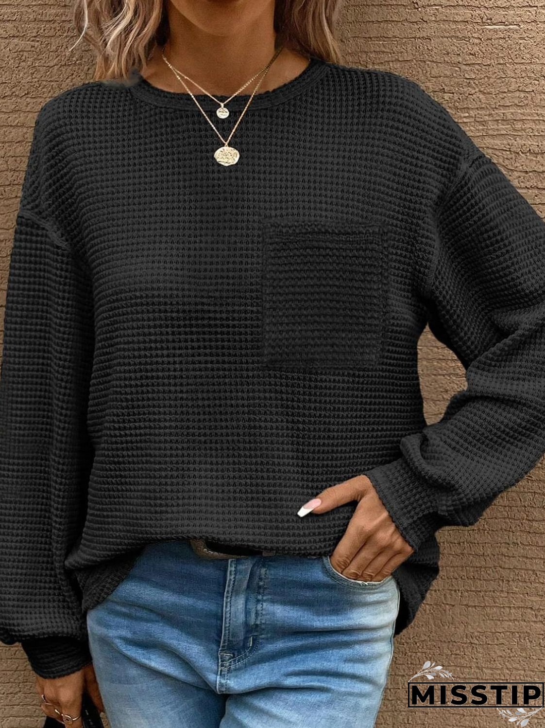 Round Neck Long Sleeve T-Shirt