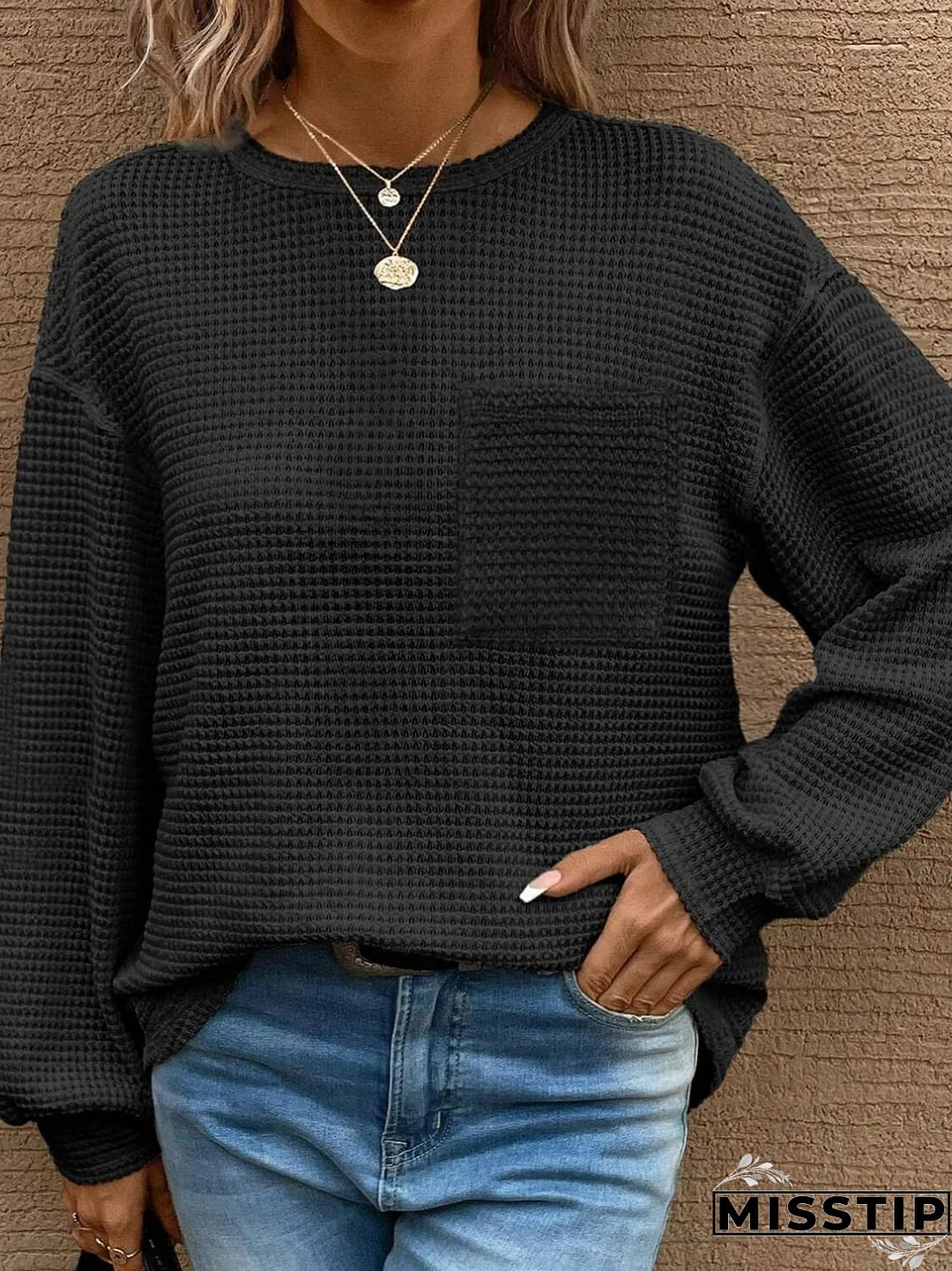 Round Neck Long Sleeve T-Shirt