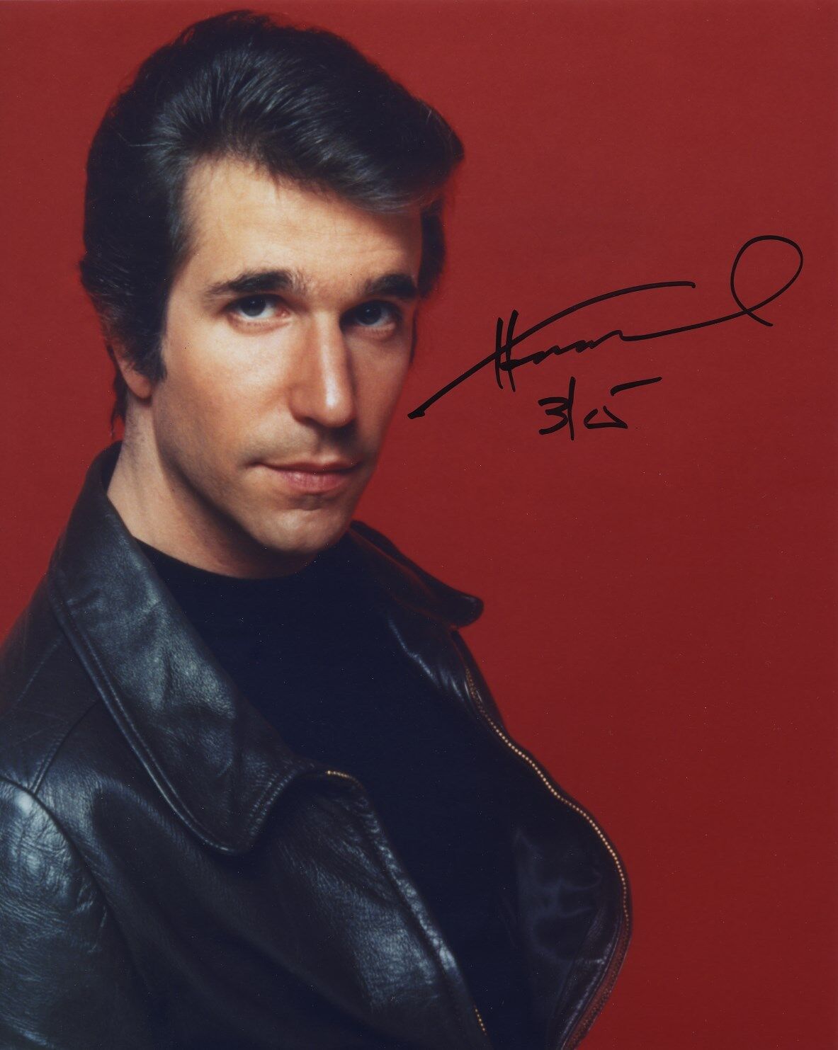 HENRY WINKLER SIGNED AUTOGRAPHED COLOR Photo Poster painting FONZIE HAPPY DAYS