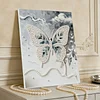 (30x40cm)DIY Pearl Painting Framed Butterfly Handmade Pearl Material Art Kit Living Room Decor