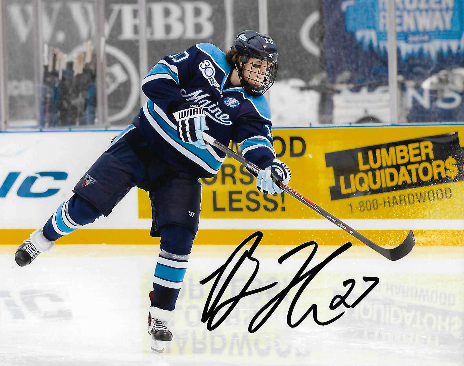 Maine Ben Hutton Autographed Signed 8x10 College Photo Poster painting COA C