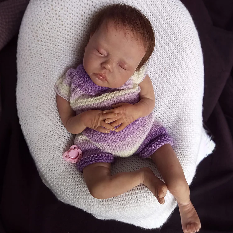 [New] 17" Cute Real Lifelike Handmade Reborn Baby Girl Doll Qulinde Realistic Best Gift Ideas Rebornartdoll® RSAW-Rebornartdoll®