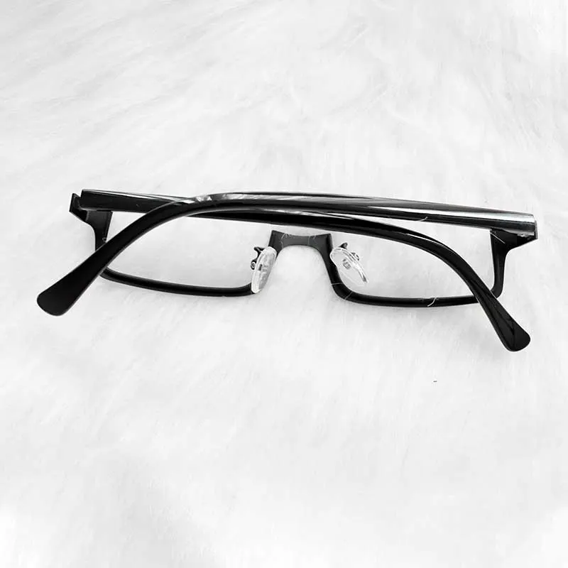 Half-Rim Glasses Frame Without Lenses