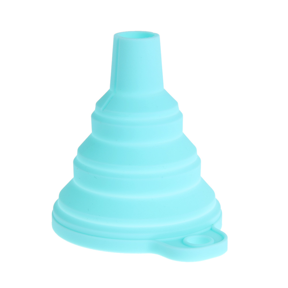 Protable Foldable Mini Silicone Funnel Hopper Kitchen Water Filler Tool