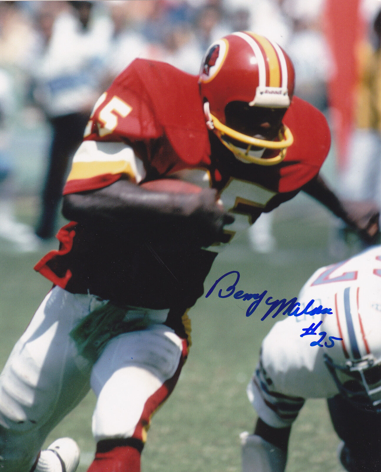 BENNY MALONE WASHINGTON REDSKINS ACTION SIGNED 8x10