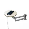 Bedside Wall-Mounted Foldable Small Round Tray Bedside Table Side Table Retractable Coffee Table