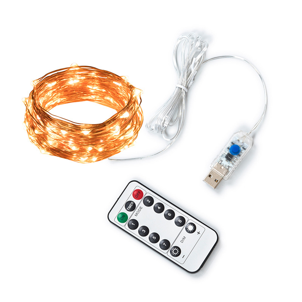 

10M 100LED String Lights 8 Modes Remote Control Christmas Home Party Decor, 501 Original