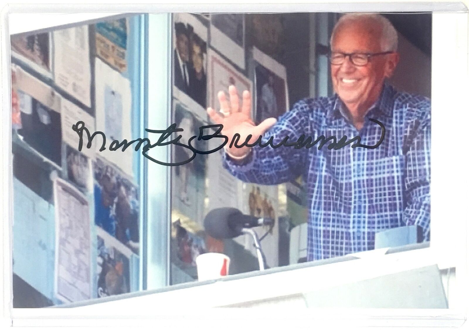 Marty Brennaman Signed 4x6 Photo Poster painting Cincinnati Reds HOF Autograph Auto