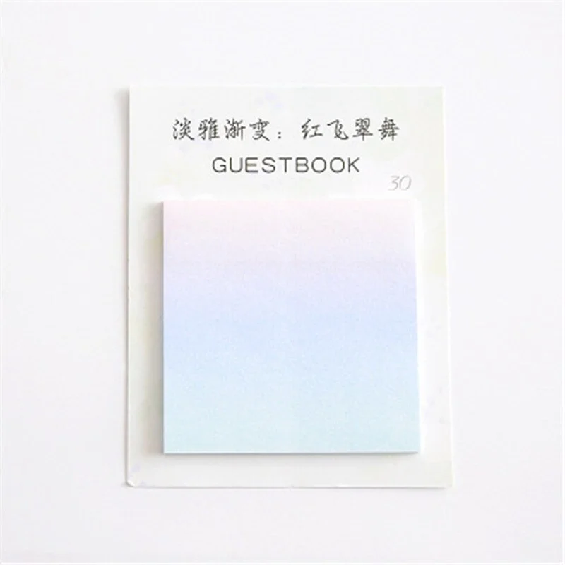 30 Sheets/Pad Self Stick Notes Self-adhesive Sticky Note Cute Notepads Posted Writing Pads Stickers Paper