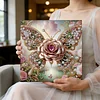DIY Pearl Painting Butterfly for Home Wall Decor with Frame(25x25cm)