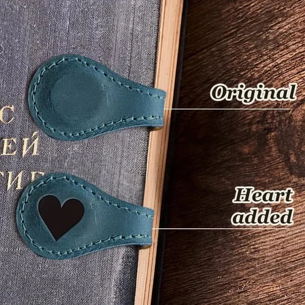 TimelessMark - LAST DAY SALE 75% OFF - Personalized Magnetic Leather Bookmark