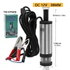 DC 12V Diesel Pump with Clip Oil Extractor for Car Motorbike Boat (Silver)