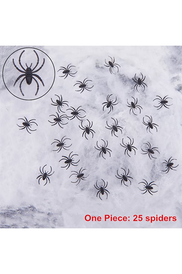 Scary Fake Spiders For Halloween Party Decor Black-elleschic