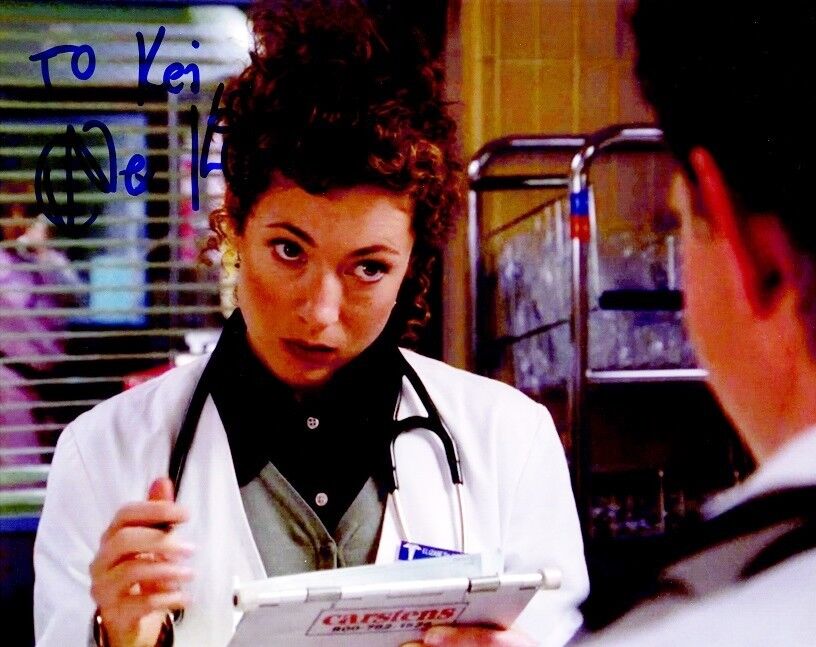 ALEX KINGSTON In-person Signed Photo Poster painting - ER