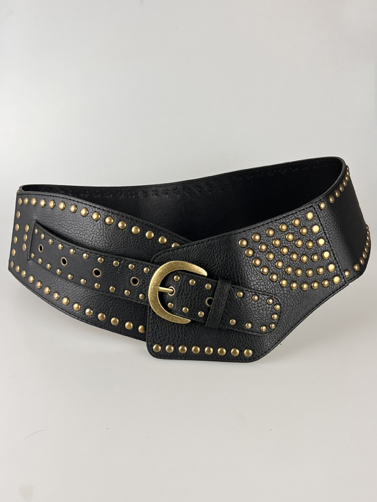 Western PU Leather Studded Decorative Girdle Belt