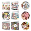 (US Only)6PCS DIY Birthday Wishes Diamond Art Greeting Cards Congratulations Cards & Gift