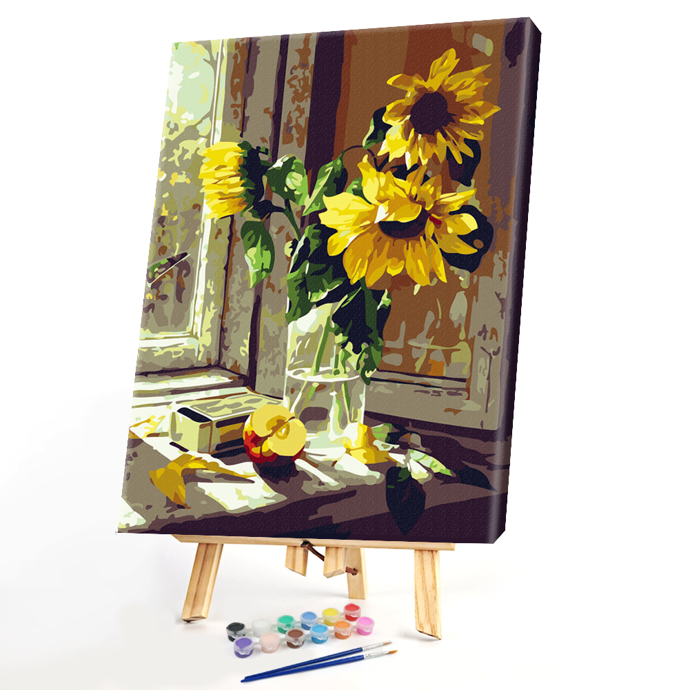 

40*50CM Paint By Numbers-Sunflower, 501 Original