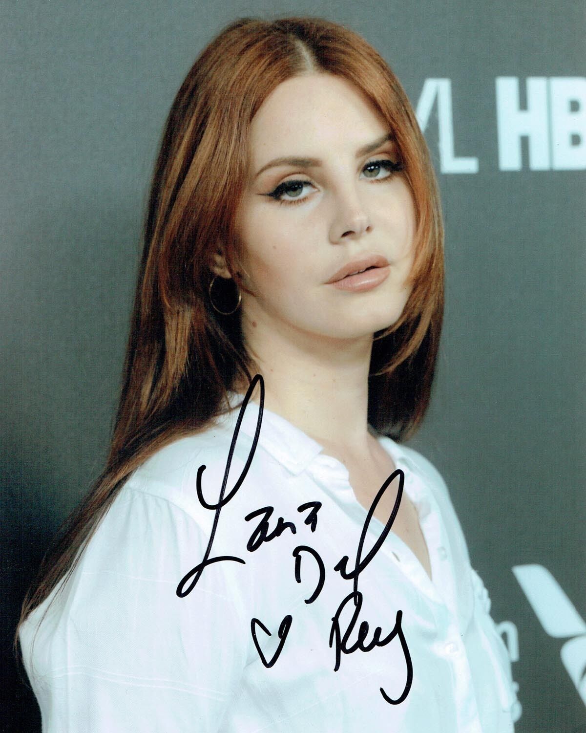 Lana Del REY American Singer Model SIGNED Autograph 10x8 Photo Poster painting 2 AFTAL COA