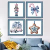 12pcs Christmas-11CT Stamped Cross Stitch Set 12.5*12.5cm/4.92*4.92in tapestrymarket