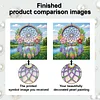 (25x25cm)DIY Dreamcatcher Framed Handmade Pearl Painting Art Craft Kit Living Home Decor