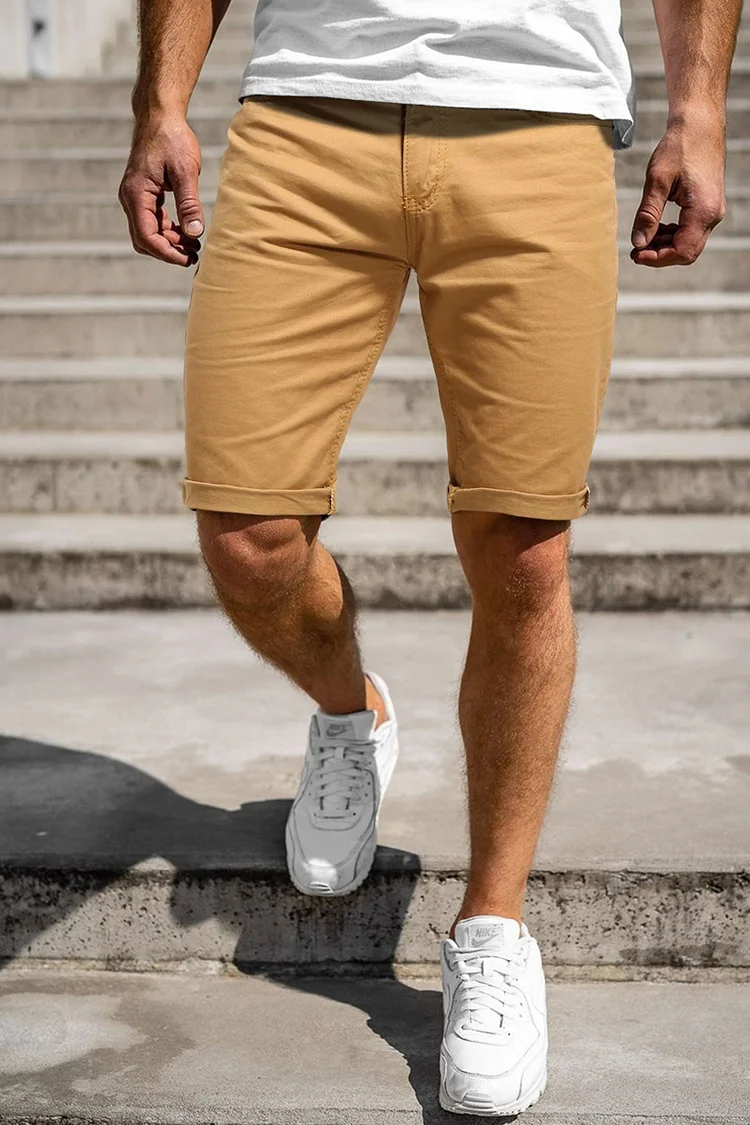 Men's Simple Casual Solid Color Shorts