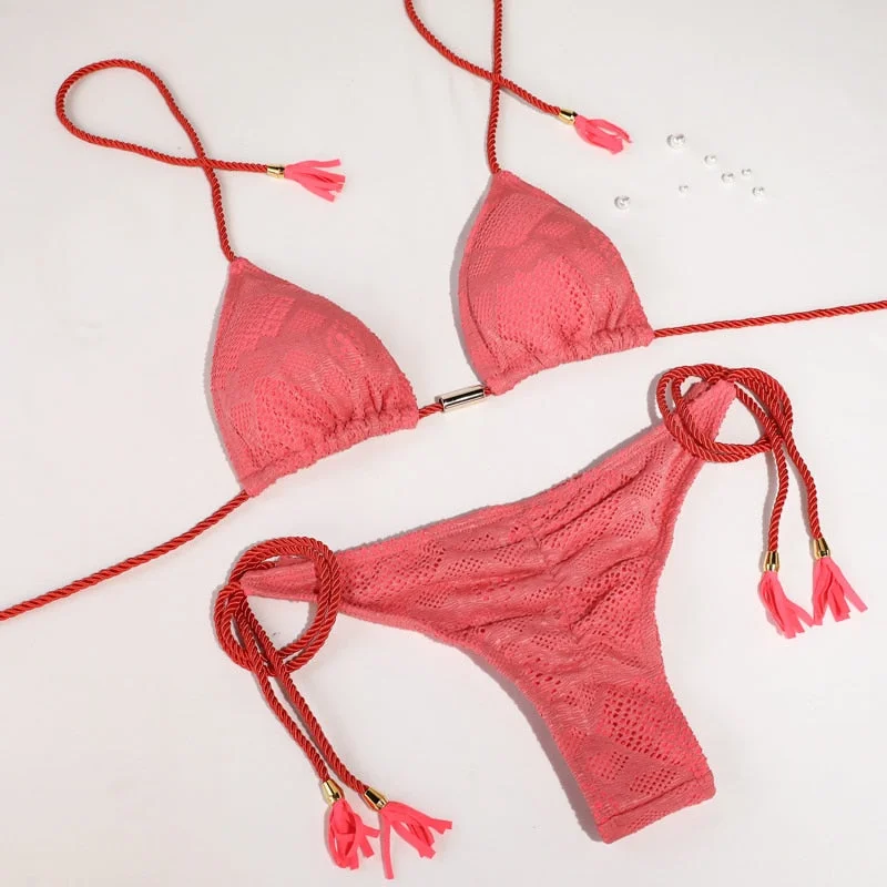 Blue Color Bikinis Sexy Bikini Set 2022 Swimsuit Women Hollow out Swimwear Adjustable String Biquini Push Up Female Beachwear