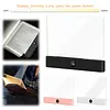 Book Light Rechargeable Clear LED Flat Reading Light with 3 Colors & Timer Dimmable Panel Plate Lamp Funny Gifts for Readers Kids Women Men