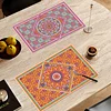 2pcs Diamond Art Painting Mandala Placemats Heat Resistant Non-Slip Place Mat Kit