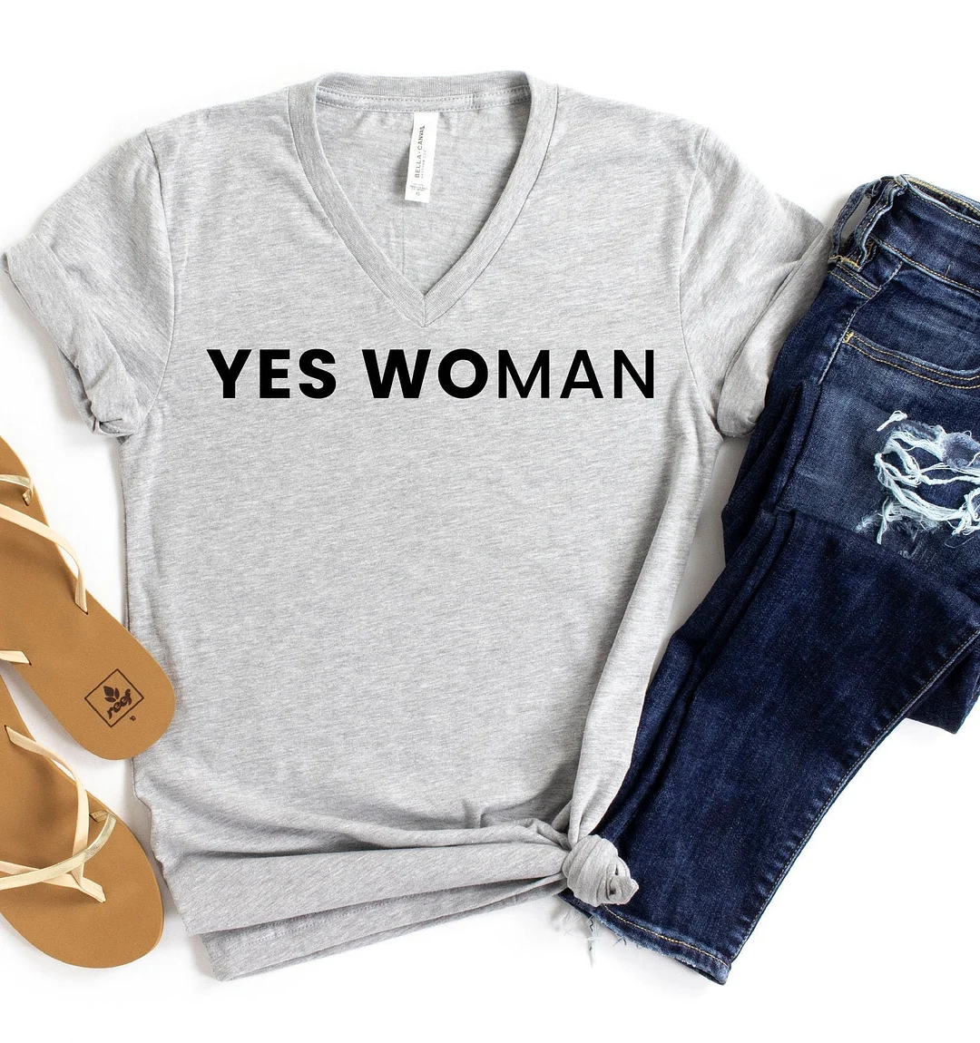 Yes Woman Shirt Feminist Power Girl Empower Women! The Future Is Female Tshirt Top Tees