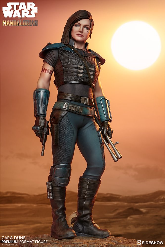 【In Stock】Sideshow 300789 19 inch Star Wars drama Mandalorian Cara statue