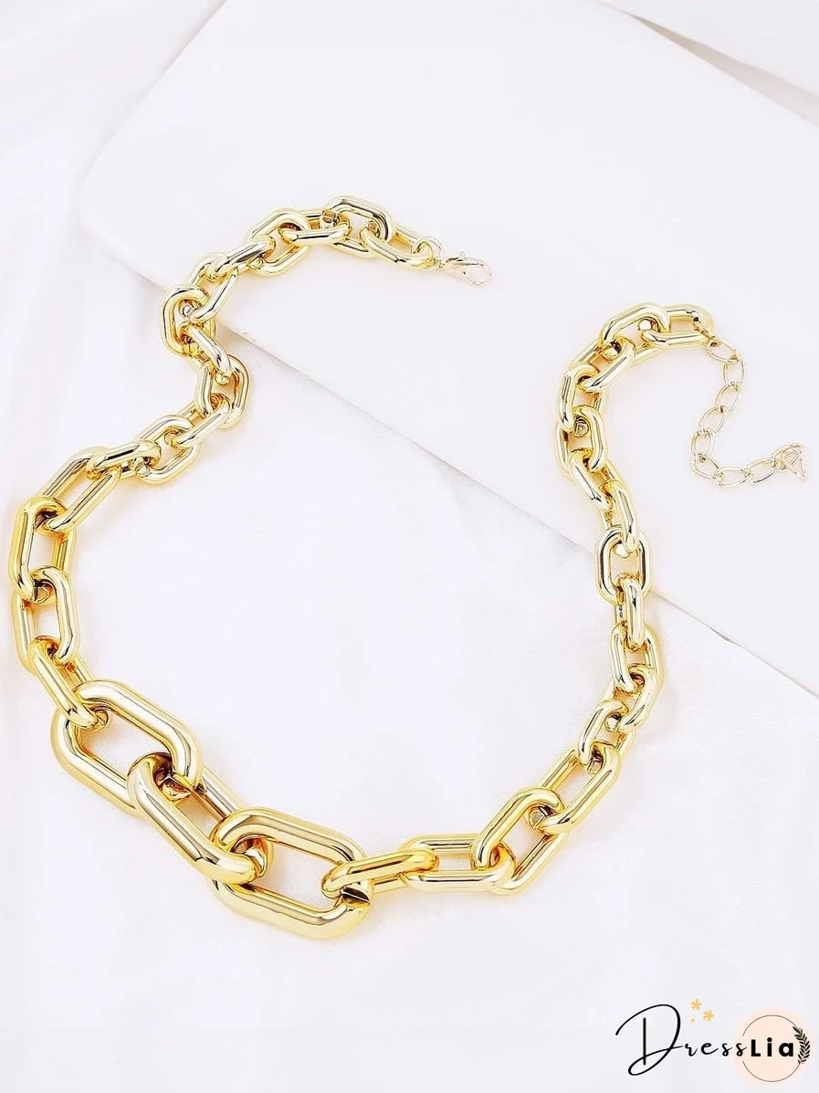 Chunky Paper Clip Chain Necklace