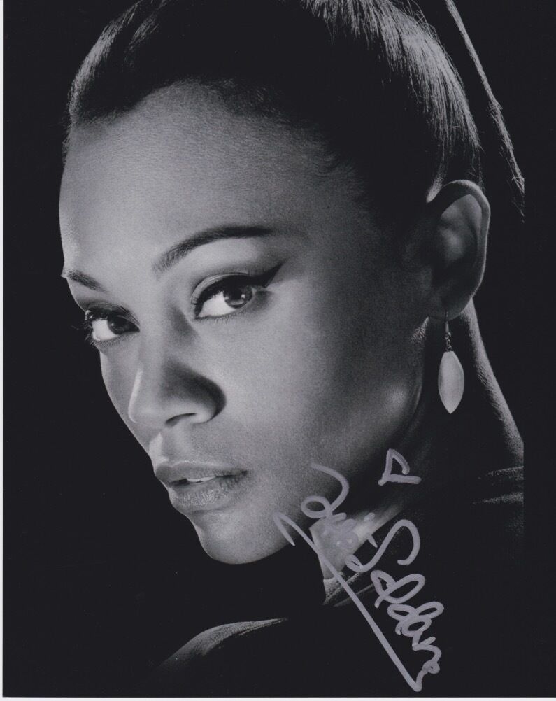 Zoe Saldana (Star Trek) signed authentic 8x10 Photo Poster painting COA (F)