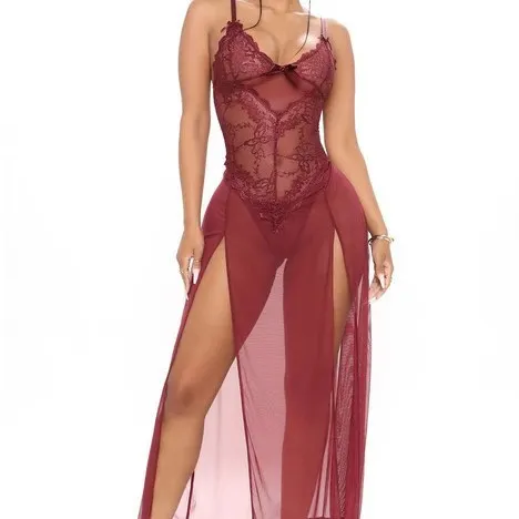 Churchf New Love Black Home Clothes Two-Piece Set Of Fashion And Comfortable Lace Lace Pajamas Set