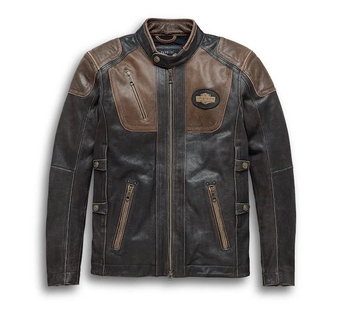 Men's H-D Triple Vent System Trostel Leather Jacket