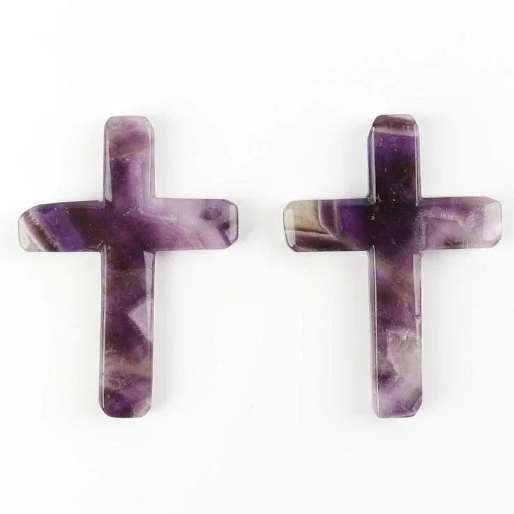 Dream Amethyst Cross Carvings