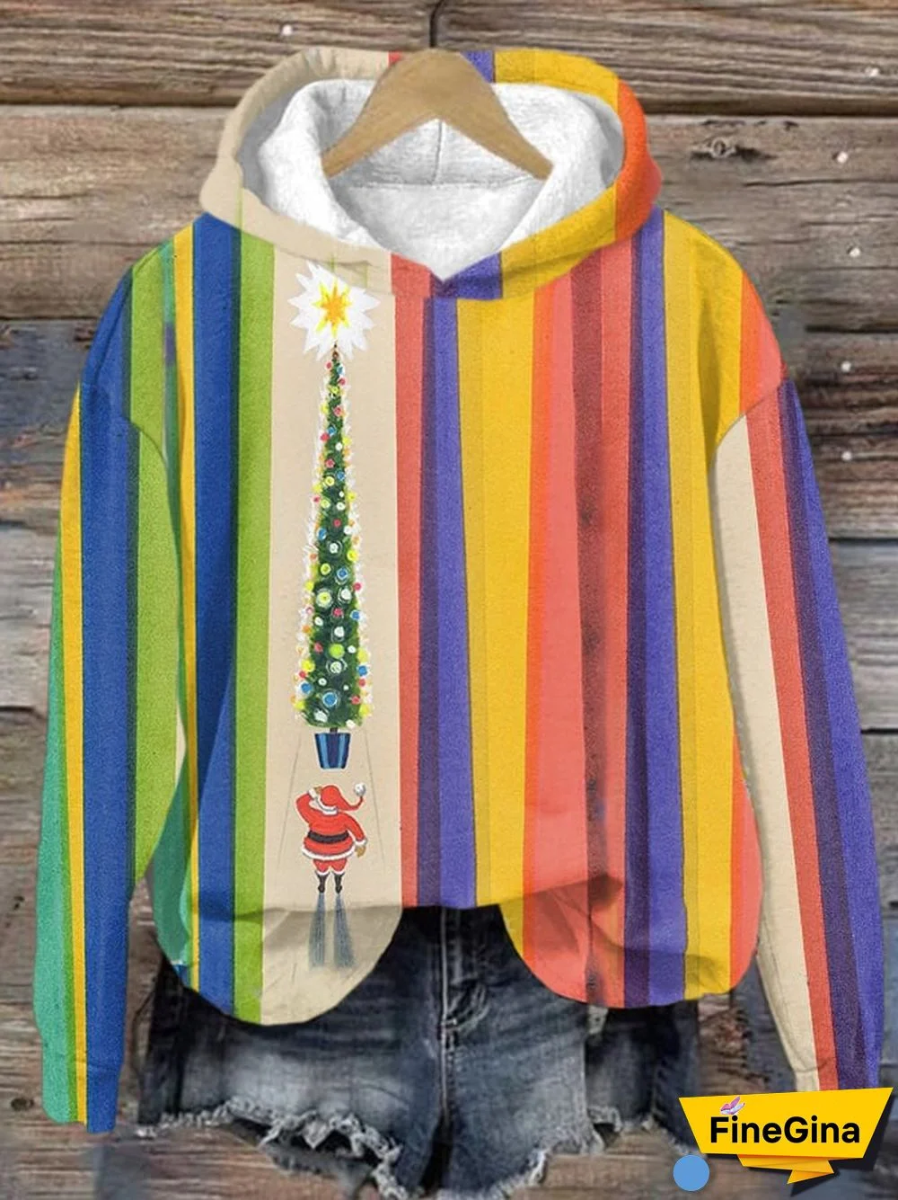Women's Christmas Print Casual Long Sleeve Sweatshirt