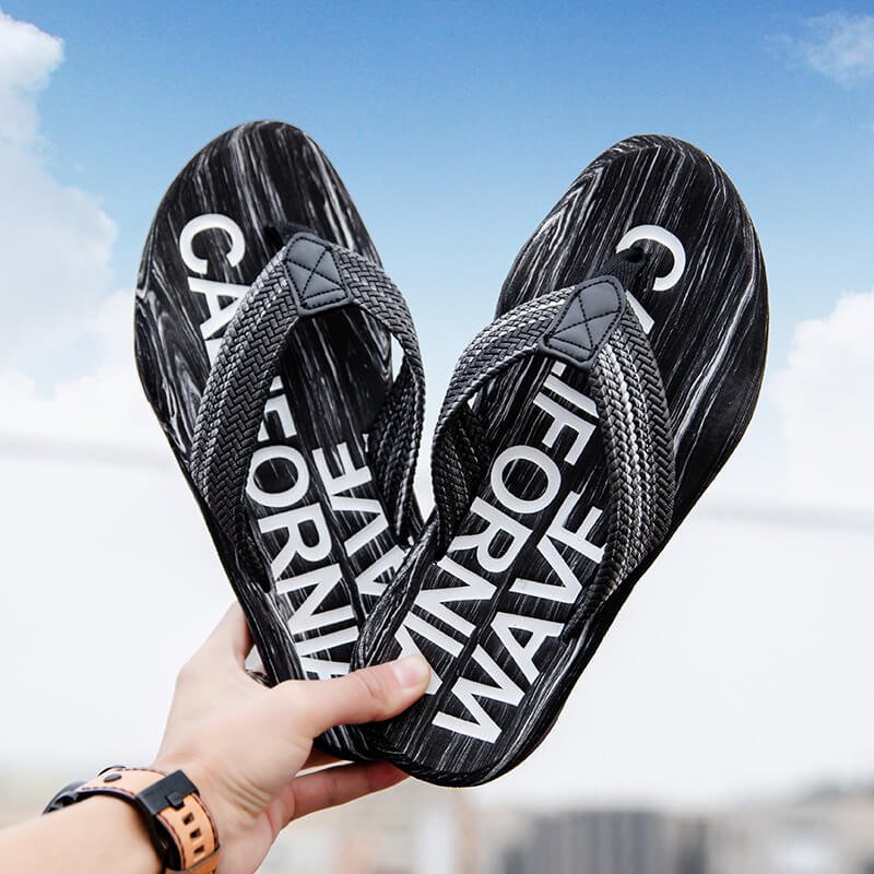 Men's Comfortable Arch Support Flip Flops Beach Sandals