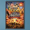 Diamond Painting -DIY Round Drill Independence Day May God Bless America(60*40CM)