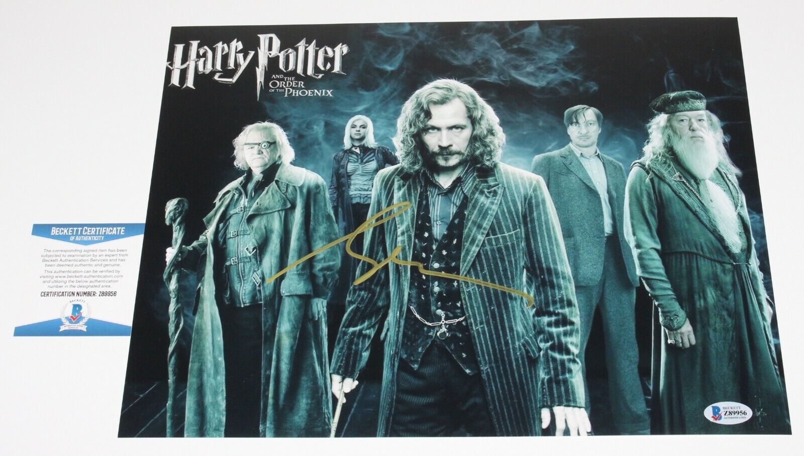 GARY OLDMAN SIGNED 'HARRY POTTER' SIRIUS BLACK 11x14 MOVIE Photo Poster painting BECKETT BAS COA