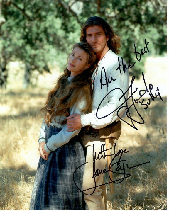 JOE LANDO & JANE SEYMOUR signed autographed DR. QUINN, MEDICINE WOMAN Photo Poster painting