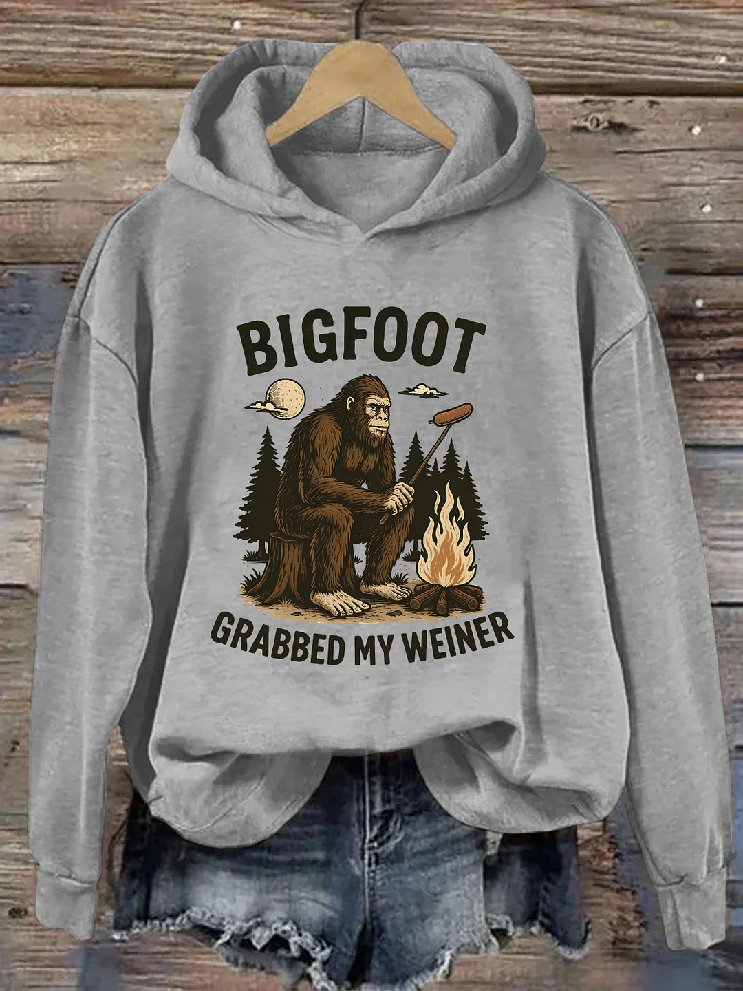 Bigfoot Grabbed My Weiner Hoodie
