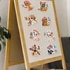 8Pcs Butterfly Puppy Diamond Painting Fridge Magnet Diamond Art Magnets Decals Kit