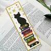 6pcs Cat and Book-DIY Stamped Cross Stitch Bookmark 47x28cm (Single-Sided)