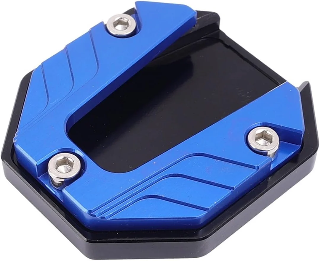 Kickstands Jiffy Stands Parts Aluminum Alloy Motorcycle Bike Kickstand Extender Foot Side Stand Extension Foot Pad Support Plate Motorbike Accessories
