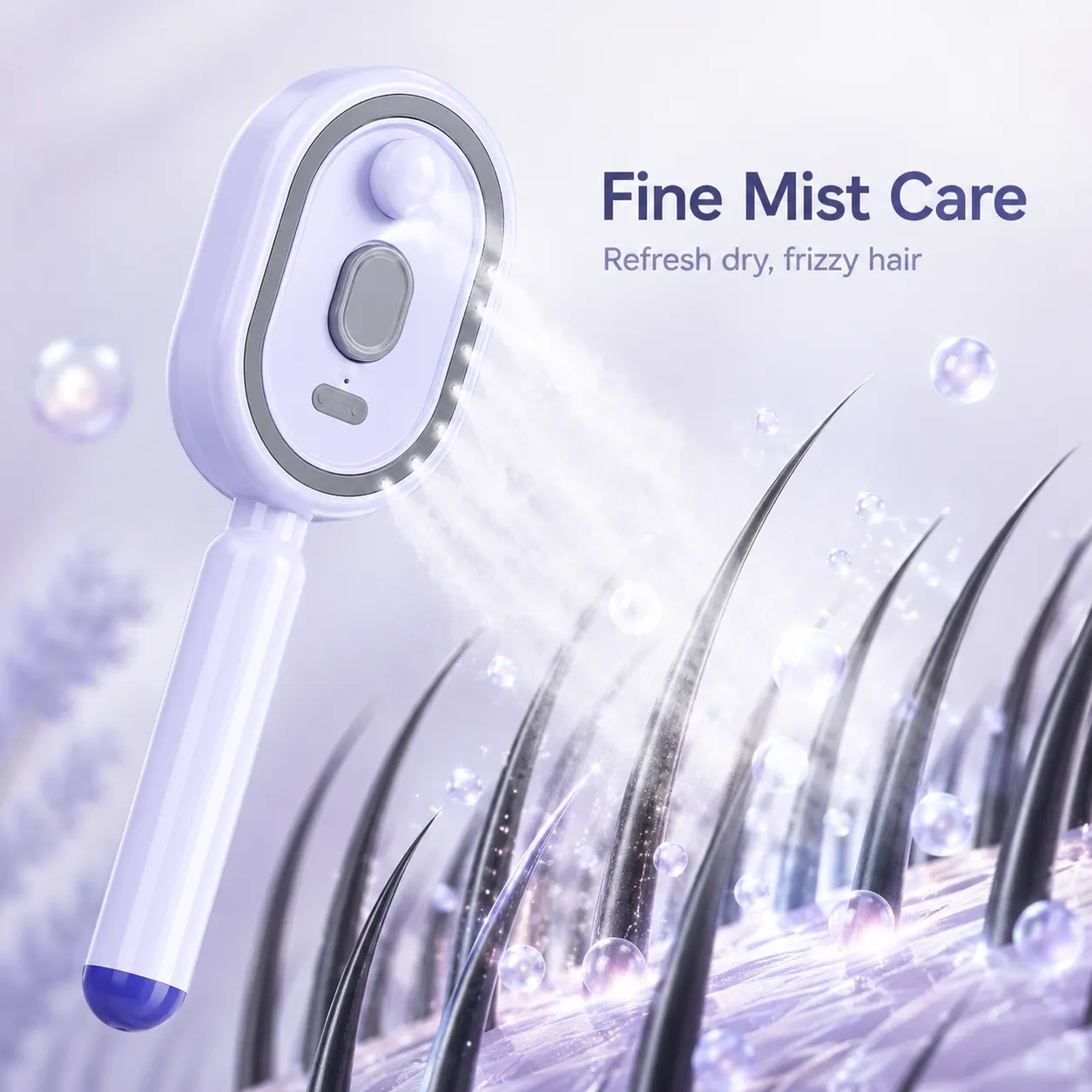 Soft massage comb teeth
