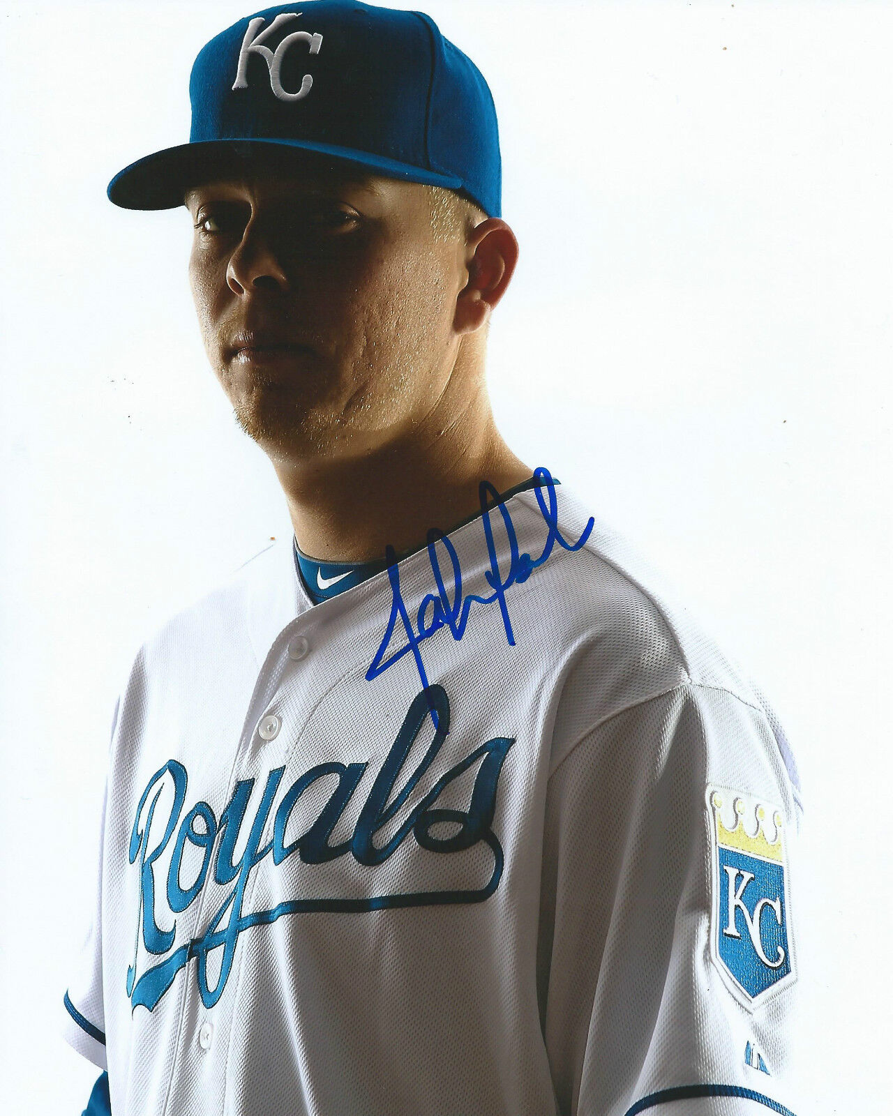 **GFA Kansas City Royals *JOHN LAMB* Signed 8x10 Photo Poster painting J6 COA**