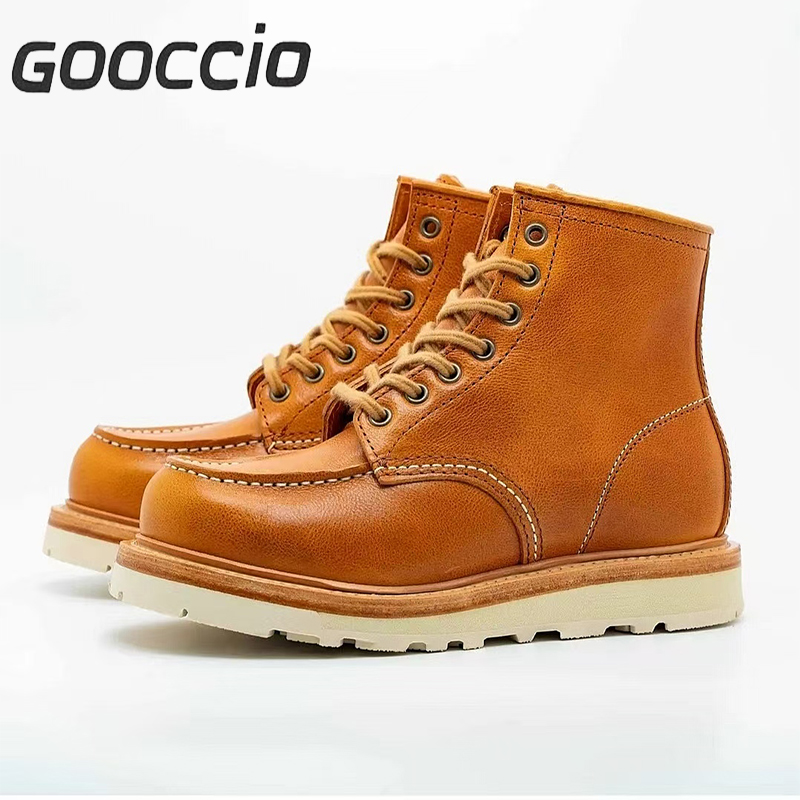 SB180 Horween Cowhide 875 Work Boots For Men  GOOCCIO   
