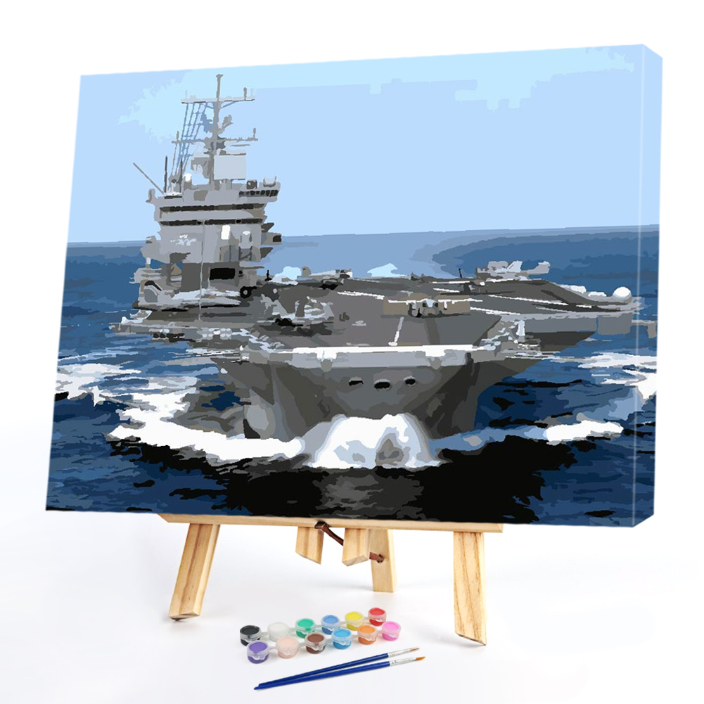 

40*50CM Paint By Numbers-Naval Vessels, 501 Original