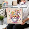(25x25cm)DIY Gnome Framed Handmade Pearl Painting Art Craft Kit Living Home Decor